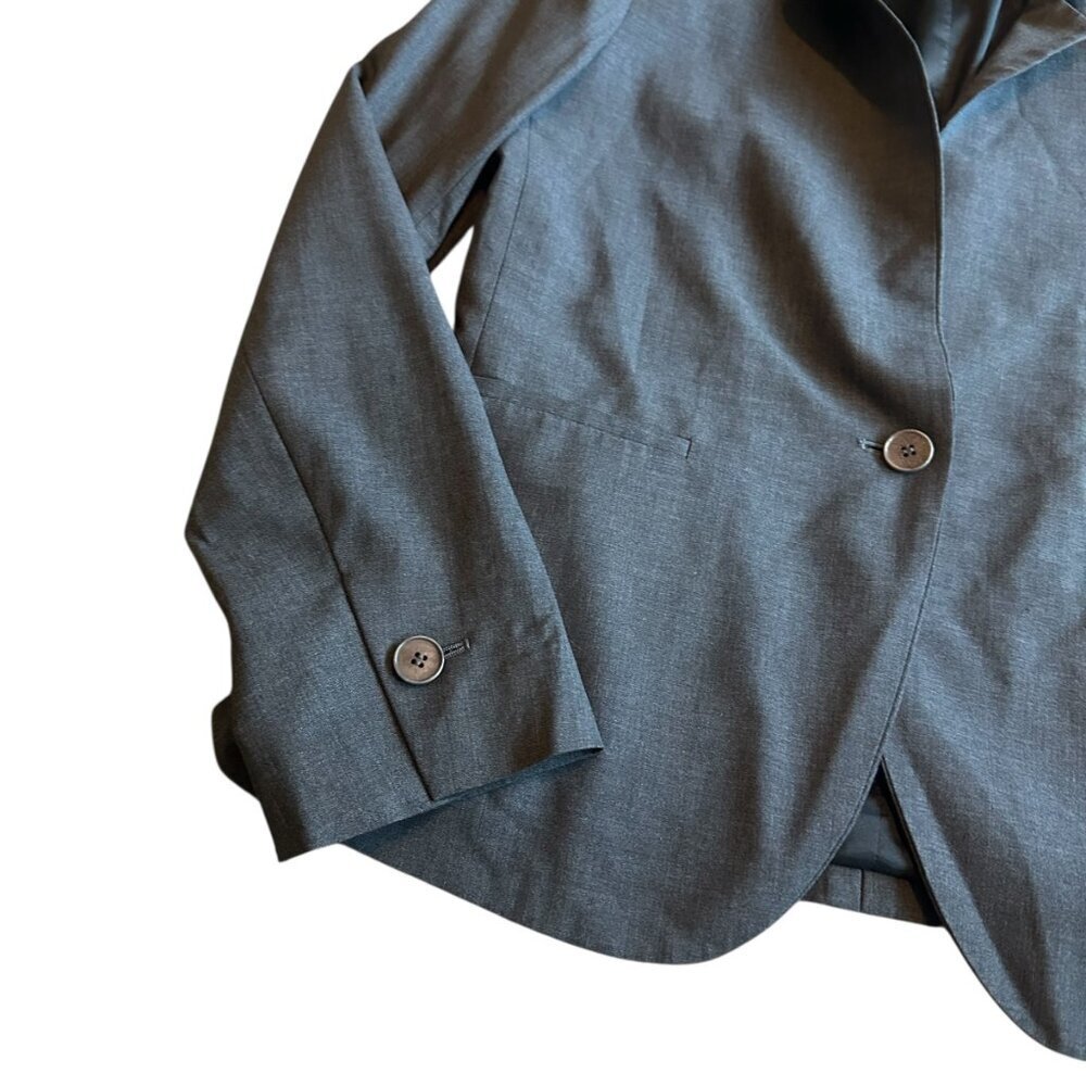 Theory Grey Button-Down Blazer Jacket Single Clas… - image 4